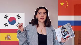 how I'm studying 4 languages (in depth)  spanish, korean, mandarin & russian