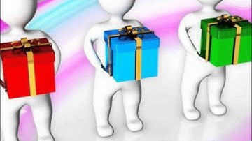 3d men holding gift box events powerpoint templates ppt backgrounds for slides 1212