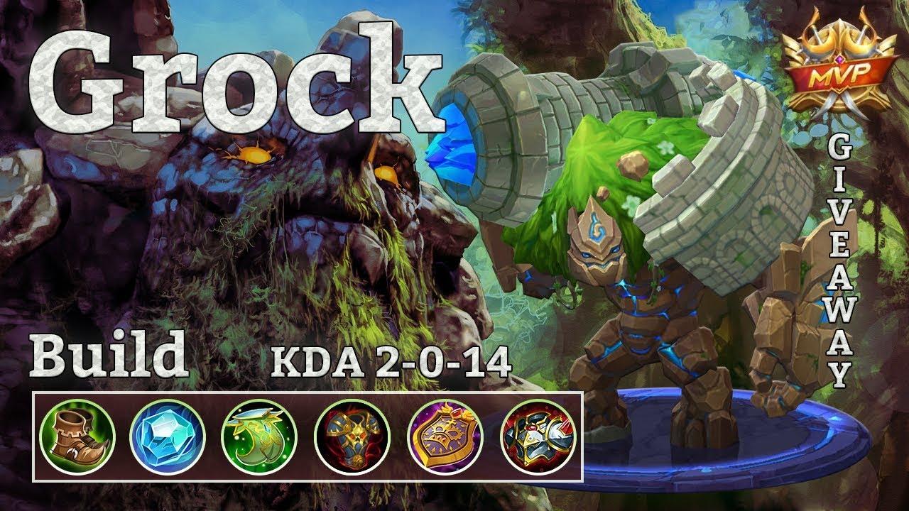 Mobile Legends Grock Is So Strong Build Guide Giveaway Youtube