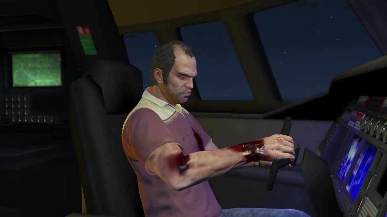 Trevor take control of plane GTA V 