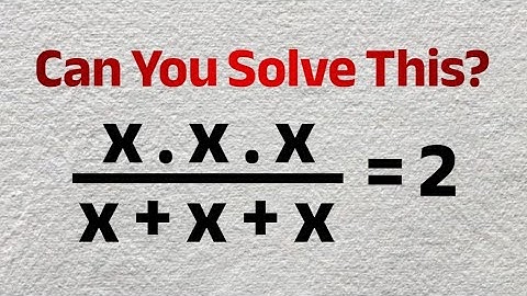 SAT-Math Challenge: Can You Solve This Simple But Tricky Algebra Equation? - SAT, ACT, GCSE Maths
