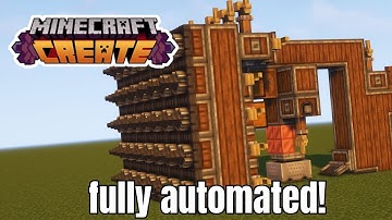 I made an Automatic Digging Machine with the Minecraft create mod