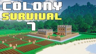 Прохождение COLONY SURVIVAL: #7 - СТРОИМ ОБОРОНИТЕЛЬНЫЕ БАШНИ!