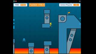 0'57.7 Without Speedstart | Massive Multiplayer Platformer by Griffpatch Speedrun