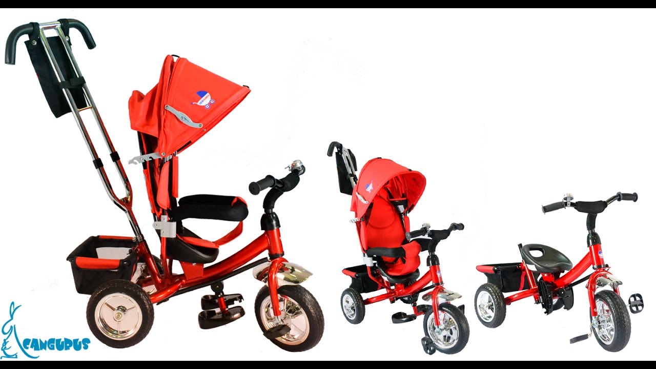 Triciclo Bicicleta Carriola Paseo Bebes 2-6 Años Asiento 360