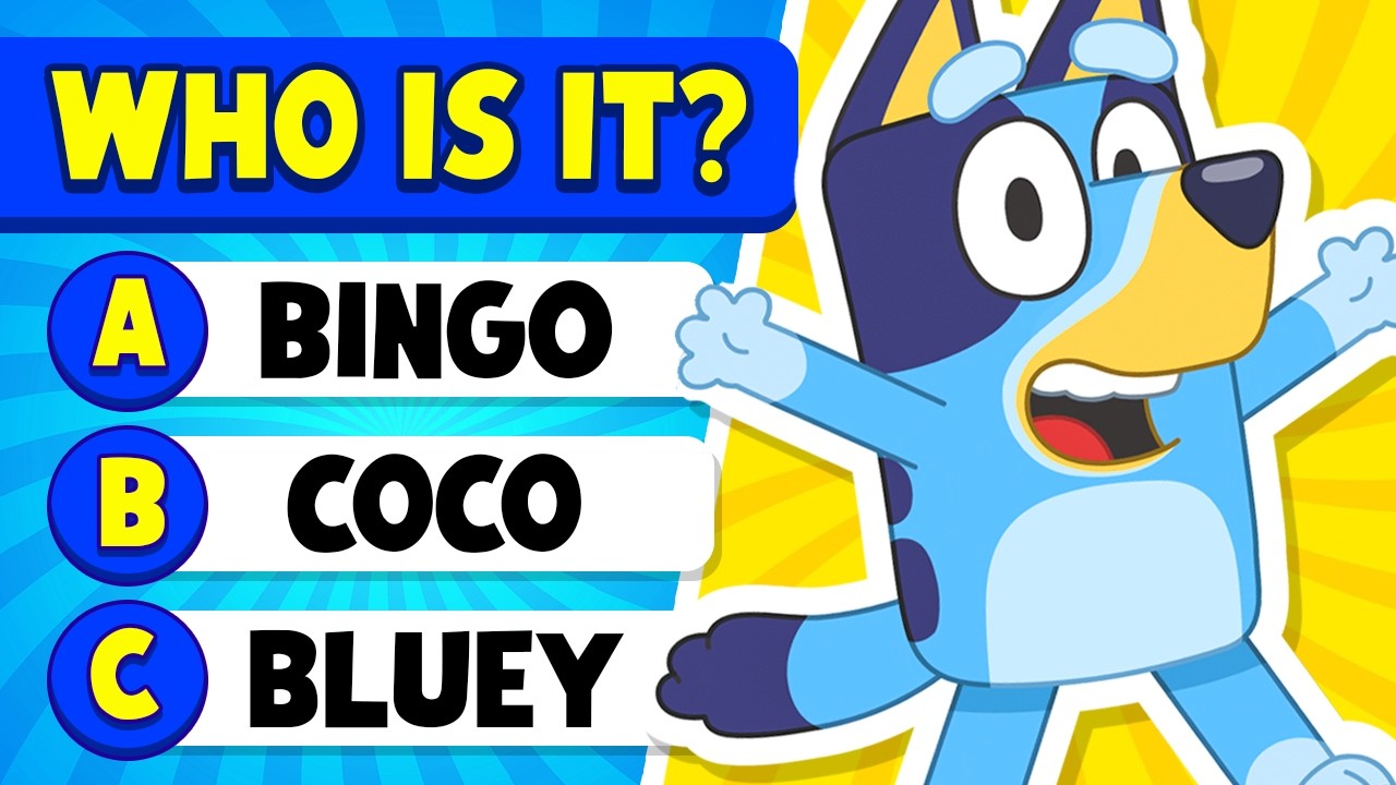 How Well Do You Know BLUEY? 🐶💙😍 30 Questions | Bluey, Bingo, Bandit ...