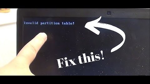 Invalid Partition Table | How to Fix | Dell I Windows Install Error I Laptops in Windows 10
