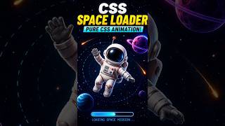 Watch This Astronaut Loader Come to Life 😱🚀 #html #css