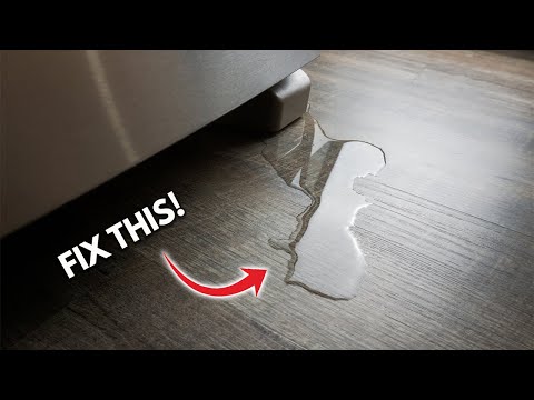 How To Fix A Leaking Refrigerator QUICK! Water Leaking From Freezer - SOLVED DIY!