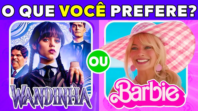 🔁☂️🌈 WANDINHA VS ENID, jogo das escolhas