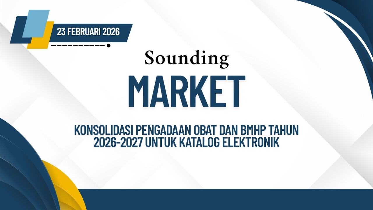 Market Sounding Konsolidasi Pengadaan Obat dan BMHP Kabupaten Kediri Tahun 2026