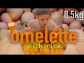 とろとろ『オムライス』の作り方《8.5kg大食い》Omelet with rice.