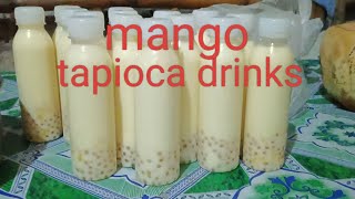 gumawa kami ng mango tapioca drinks