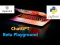 ChatGPT Beta Playground 👍💪 Superb