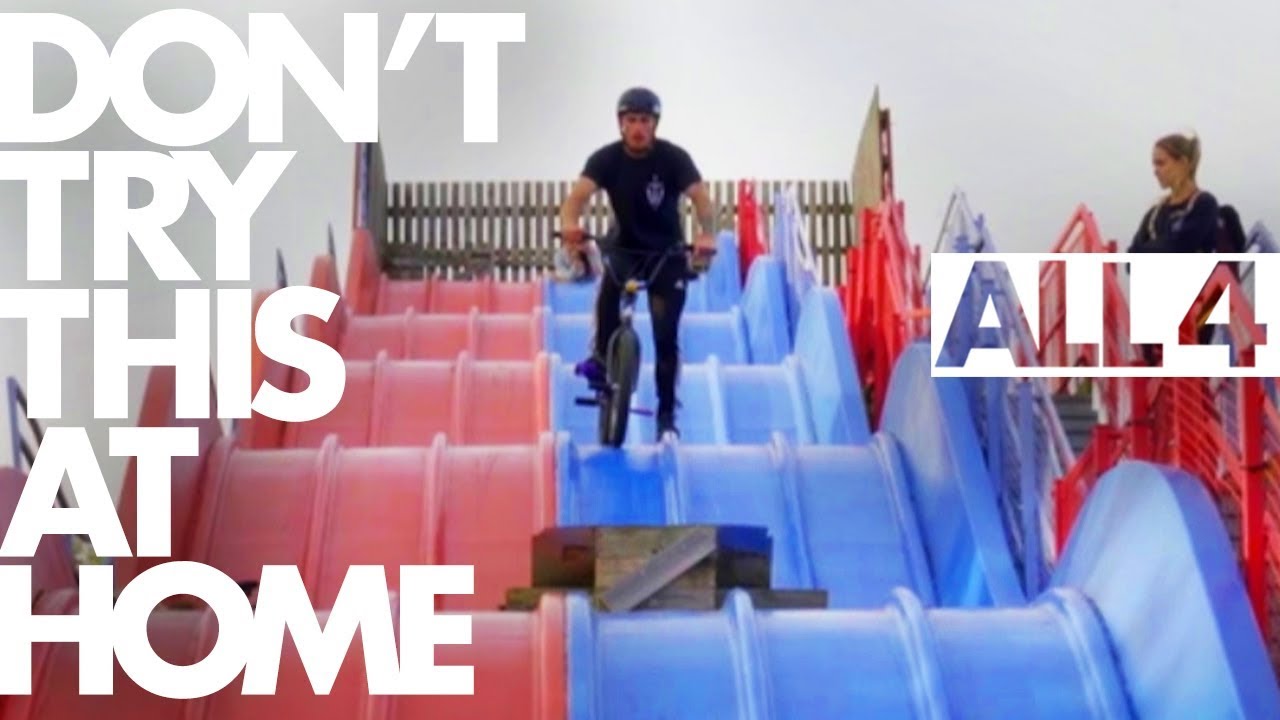 DON'T TRY THIS AT HOME: Epic Stunts In Derelict Theme Park | Britain's Abandoned Playgrounds