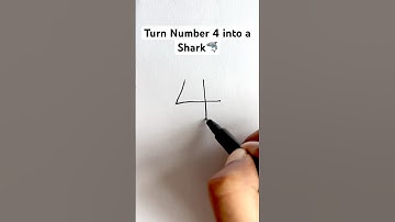 Easy shark drawing from Number 4 #simple #amazing #sketch #art #reels #doodle #doodleart