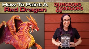 How to Paint a Red Dragon | Dungeons and Dragons | Miniature Painting Tutorial