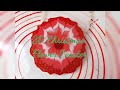 3D Christmas Flower Resin Coaster / Flower Technique Tutorial Video