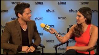 tom riley from starzs da vincis demons interview with afterbuzz tvs cathy kelley