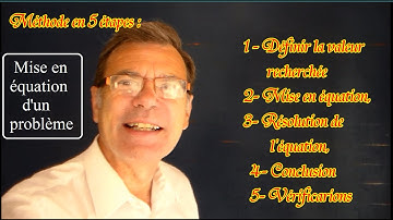 Maths 3ème : Mise en équation d’un problème en 5 étapes