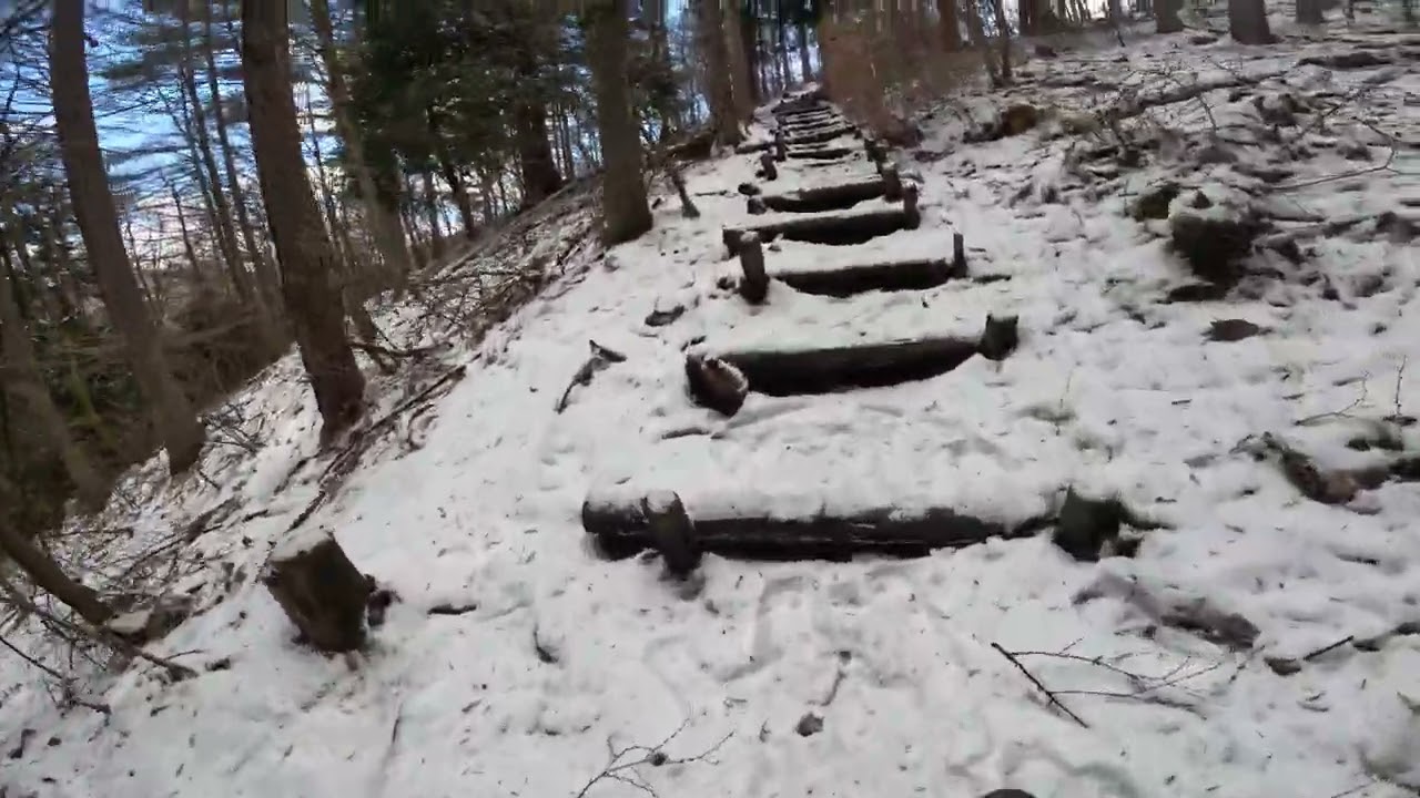 展望台に行くときはいつも山登り