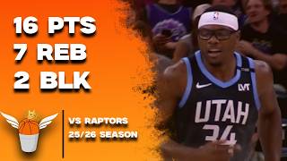 Oscar Tshiebwe 16 Points/2 Blocks vs Raptors Full Highlights! (3/23/2026)