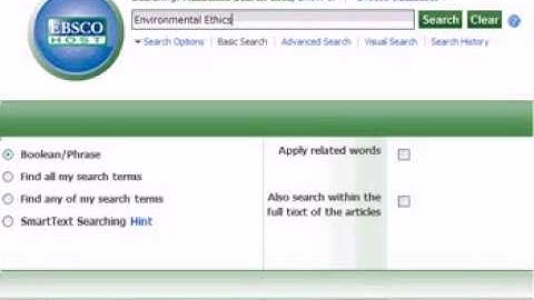 How to Research Using the EBSCO Host Database