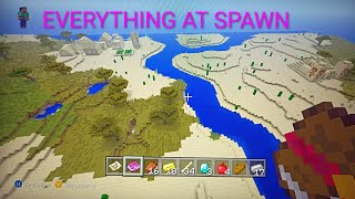 EVERYTHING AT SPAWN SEED FOR MINECRAFT XBOX 360 TU36!