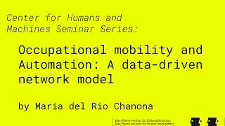 Download Lagu CHM Seminar: Occupational mobility \u0026 Automation: A data-driven network model, M. del Rio Chanona MP3