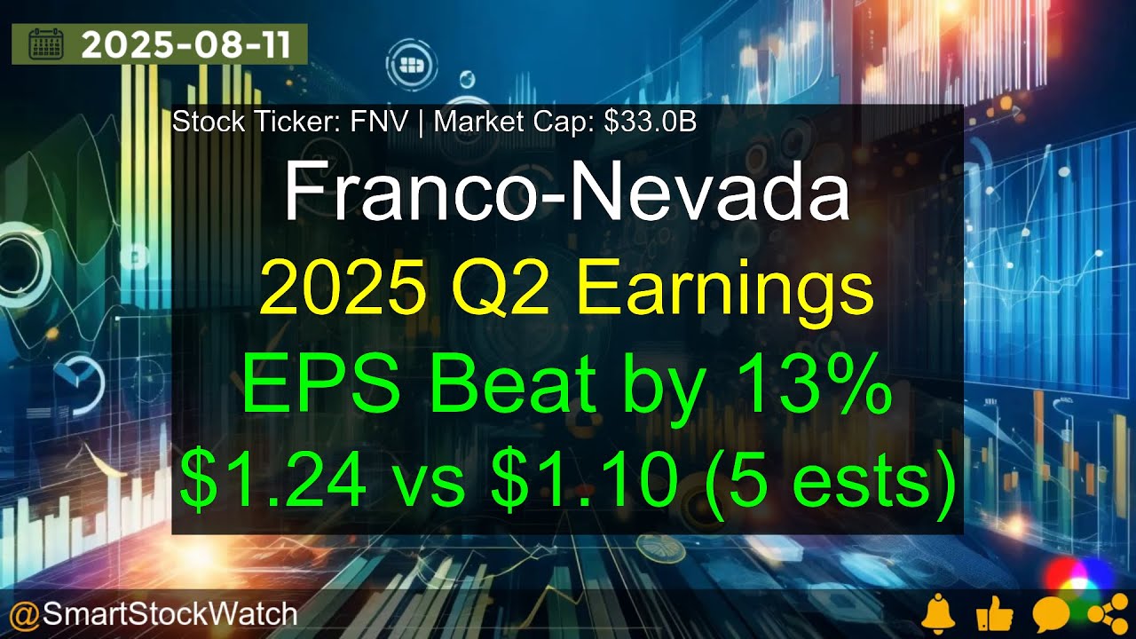 Franco-Nevada (FNV|$33.0B) - 2025 Q2 Earnings Analysis