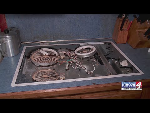 Grandmother says power surge caused stove to explode
