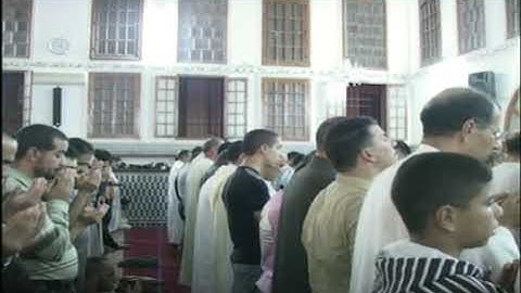 دعاء ختم القرآن  الكريم  مسجد   البعث     تسجيل  ناذر2009//القارئ    مصطفى أمنشار