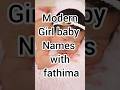 Muslim girl names with fathima youtubeshorts islamicbabynames shortsviral shortsfeed