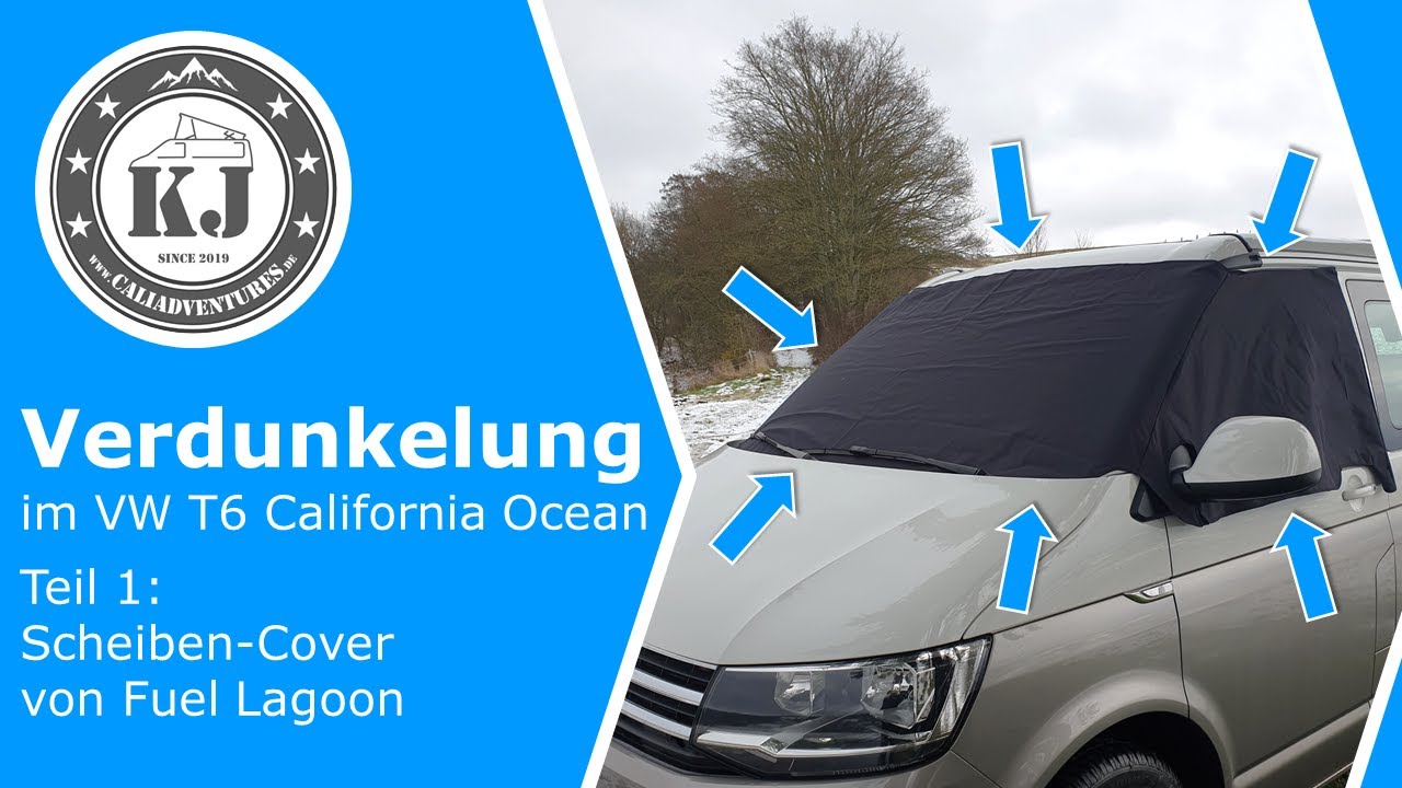 Blackout in the VW T6 California Ocean - Part 1: Fuel Lagoon window cover 