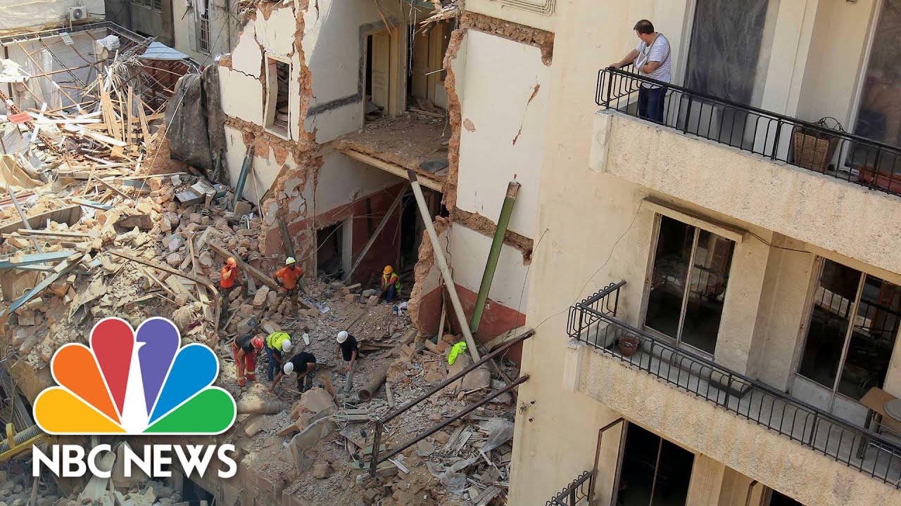 Search Resumes In Hope Of Finding Survivors One Month After Beirut Blast | NBC News NOW