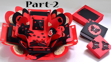 Explosion Box Tutorial / How To Make Explosion Box / DIY Explosion Box - Explosion Gift Box | Part 2