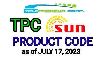 TPC SUN Product Code as of July 17, 2023 | Updated TPC Sun Product Code as of July 17, 2023 @tpc