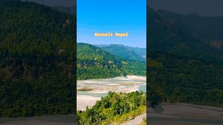 🌊 River Flowing Near Peaceful Mountain | शान्त पहाड नजिक बग्दो खोला 😍 #shorts #shortsfeed #nepal