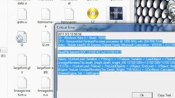 lineage2 critical error