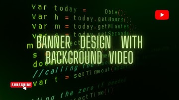 How to design a banner with background video using #html #css #bootstrap