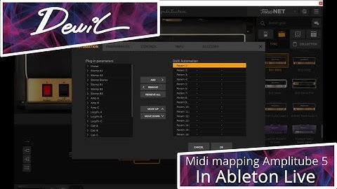 Midi mapping Amplitube 5 in Ableton Live