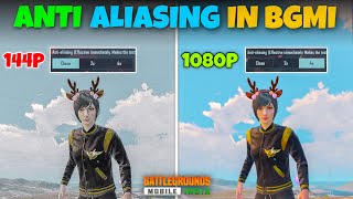 ANTI-ALIASING UPDATE COMPARISON IN BGMI & PUBG TIPS & TRICKS🔥SAMSUNG,A3,A5,A6,A7,J2,J5,J7,S5,S6,S7 screenshot 5