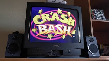Crash Bash (PS1 NTSC - USA version) Boot Up Intro - PS1 SCPH-7502 - Modchip