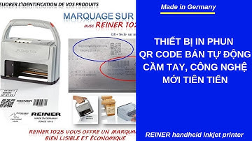 Thiết bị in phun QR Code bán tự động cầm tay, công nghệ mới tiên tiến