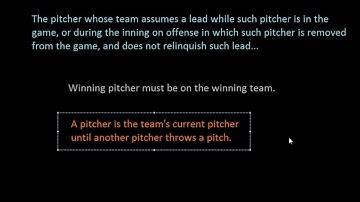 How to Determine the Winning Pitcher