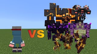 Defender vs L_EnderCatalysm Bosses - Minecraft Mob Battle