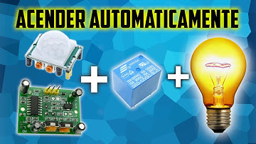 COMO ACENDER LÂMPADA COM SENSOR DE MOVIMENTO PIR