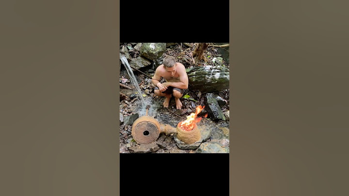 Primitive Technology: Water powered forge blower (Short Video)