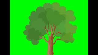 Green Screen Animasi Pohon Bergerak // Trees Animated Green Screen No Copyright