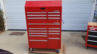 Husky 41 in Wide 24.5 in Deep  16 Drawers Tool Chest and Cabinet Combo